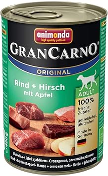 Amazon アニモンダ ドッグフード グランカルノ 牛肉 鹿肉 リンゴ 成犬用 400g アニモンダ ウェット 通販