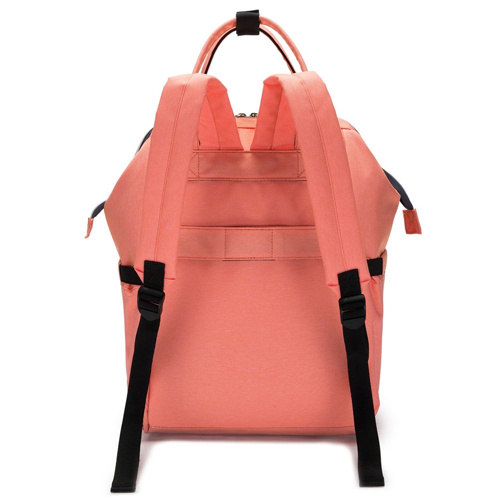 borsa zaino porta pannolini, impermeabile, multifunzione, di grande capacità; organizer da viaggio con tappetino per il cambio, una borsa termica per biberon e clip per passeggino