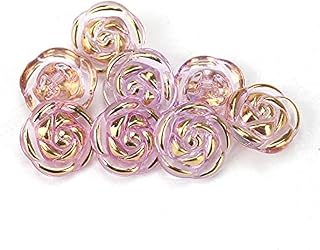 30 Piezas Botones Flores Rosa Acrílico Botones Camisas Accesorios Costura Manualidades DIY