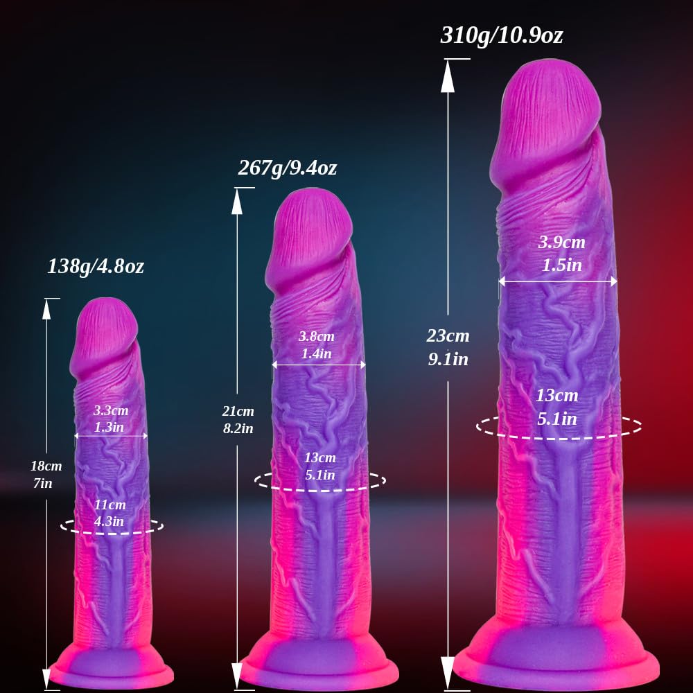 Set di imbracatura e dildo indossabili, 3 misure di dildo realistico in silicone indossabile con ventosa e cinghie regolabili, giocattoli vaginali e anali per principianti del sesso lesbico e gay