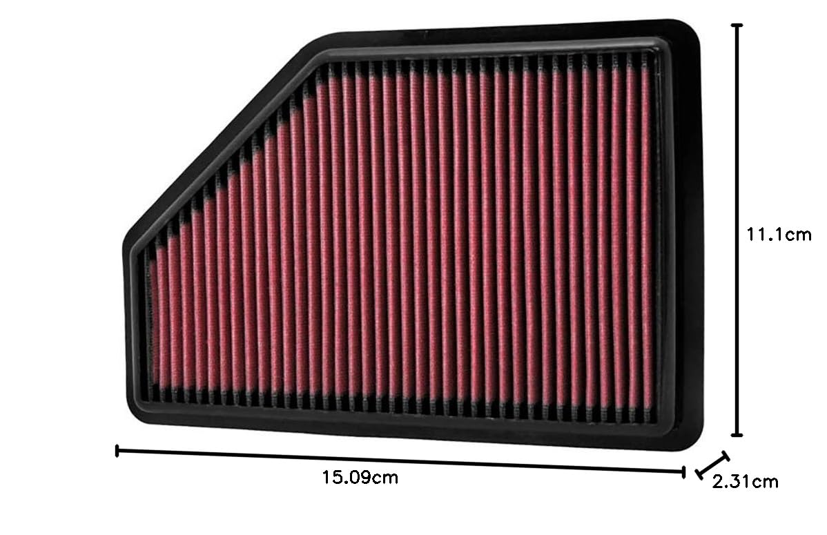 Filtro Aria K&N 33-2983 Lavabile E Riutilizzabile | Performance Auto | Fino A 60.000 Km Tra Le Pulizie