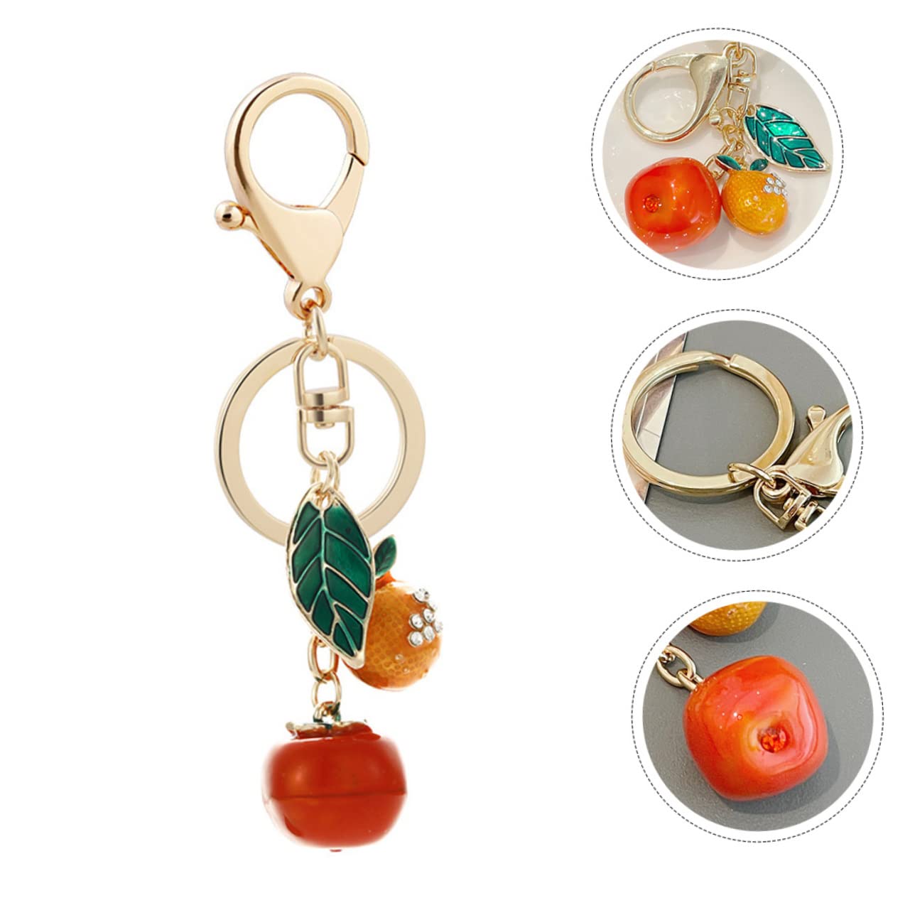 SOIMISS 5piezas Llavero De Diseño De Fruta Colgante Decorativo Para Llaves y Mochilas Único y Práctico