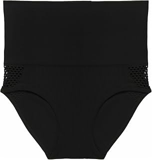 High Waisted Underwear for Women Hollow Tummy Control Full Coverage Panties Stretch Soft Lace Cheeky Briefs