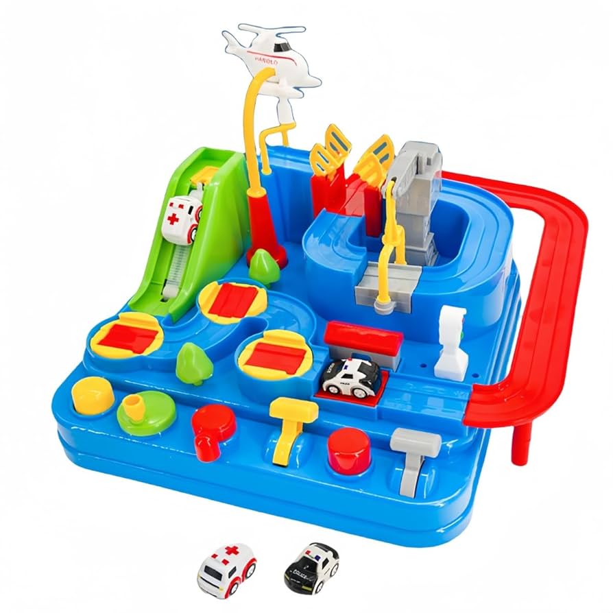 【３点セット】ベビーおもちゃまとめ売り 知育玩具 Amazon | Buccvut 知育玩具 3歳4歳5歳6歳 車 おもちゃ レース