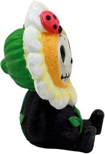 Miniatura 4 de ebros Eco Verde Girasol Daisy Furrybones Mao Mao – Figura decorativa 3" H con capucha Disfraz Esqueleto Monstruo Decoración Escultura coleccionable