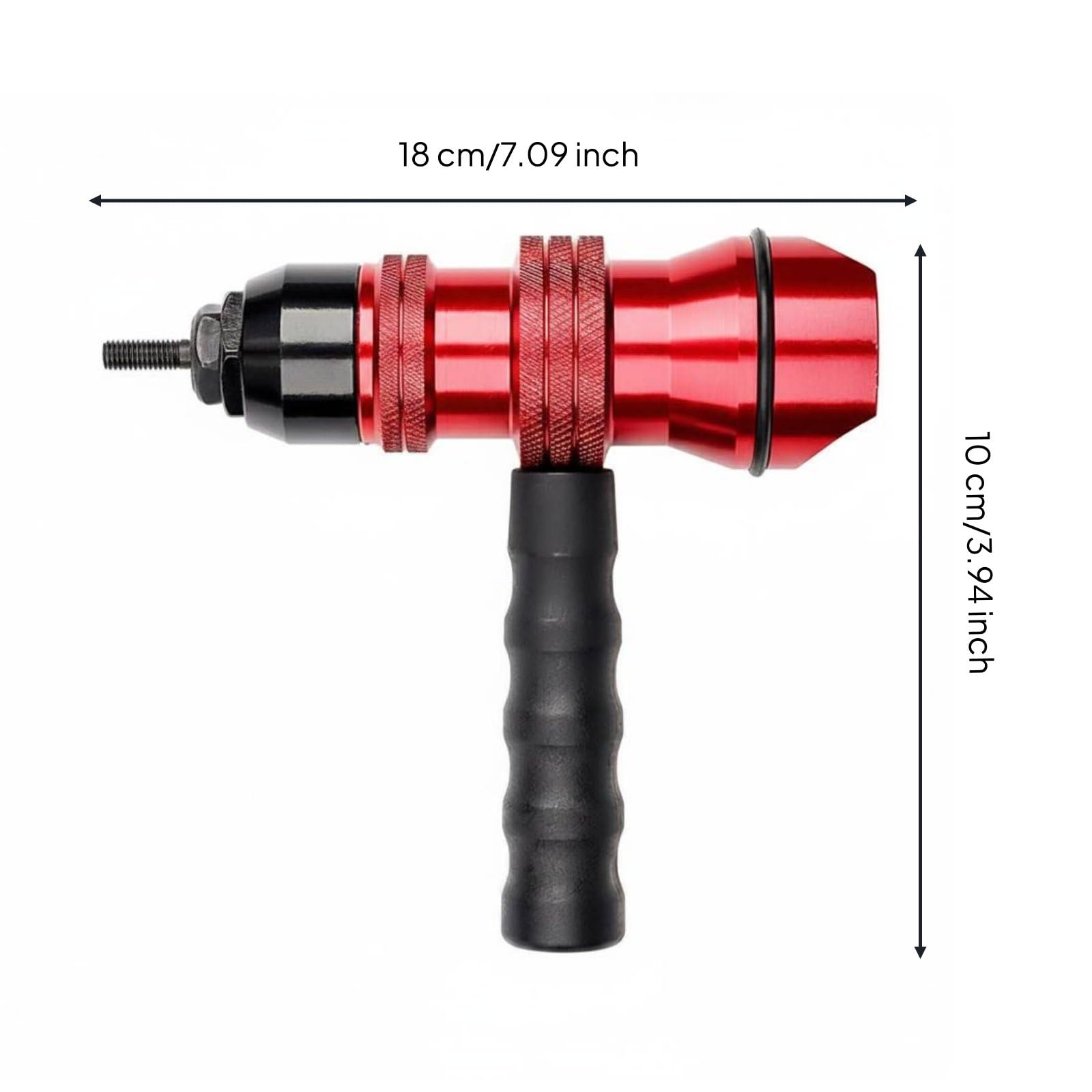 harayaa Adattatore Rivetti Elettrico Utensile per Inserti Filettati Mandrini Intercambiabili Inclusi Corpo Resistente in Acciaio E Plastica Compatibile con