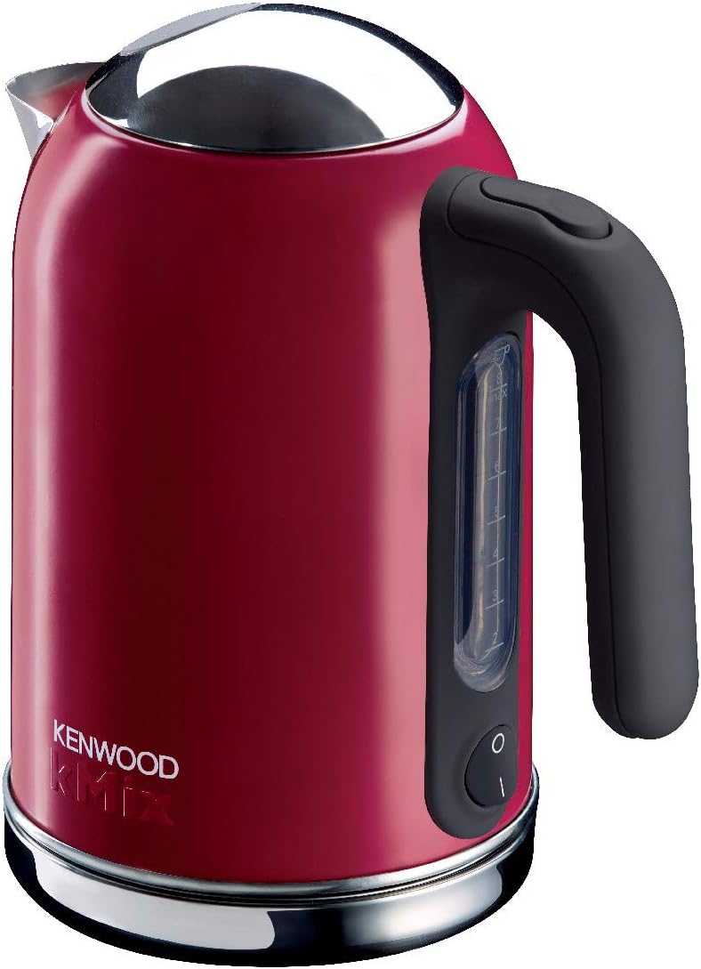 KENWOOD Stainless Steel Kettle 1.6L Cordless Electric Kettle 3000W with Auto Shut-Off & Removable Mesh Filter SJM041 Raspberry Red