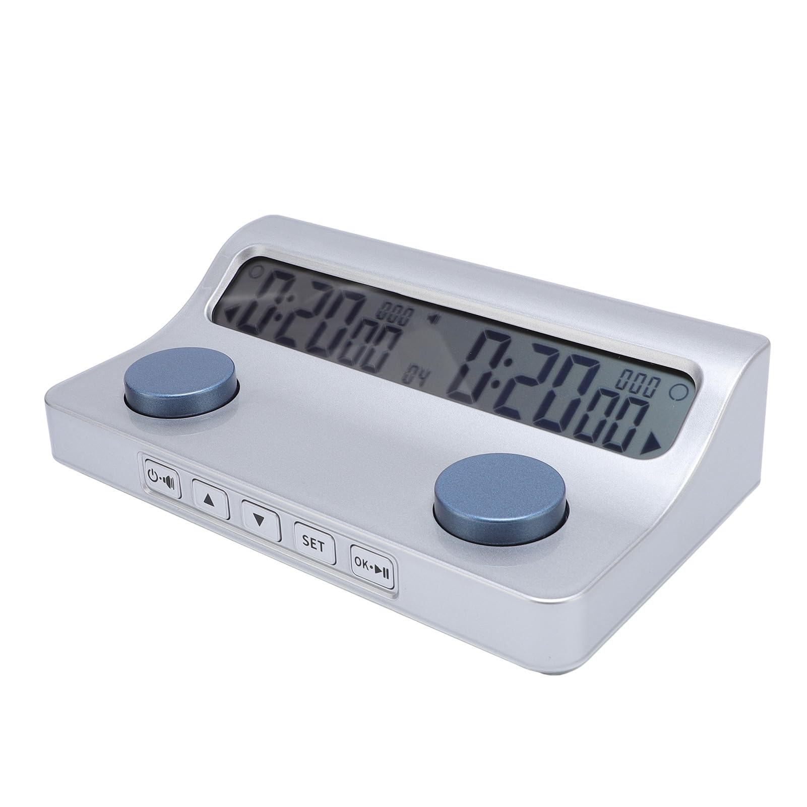 FILFEEL Temporizador de Reloj de Ajedrez Digital con Transmisión de Voz, Pantalla Grande, Modos de Recompensa y Retardo para Entusiastas de los Juegos de Mesa