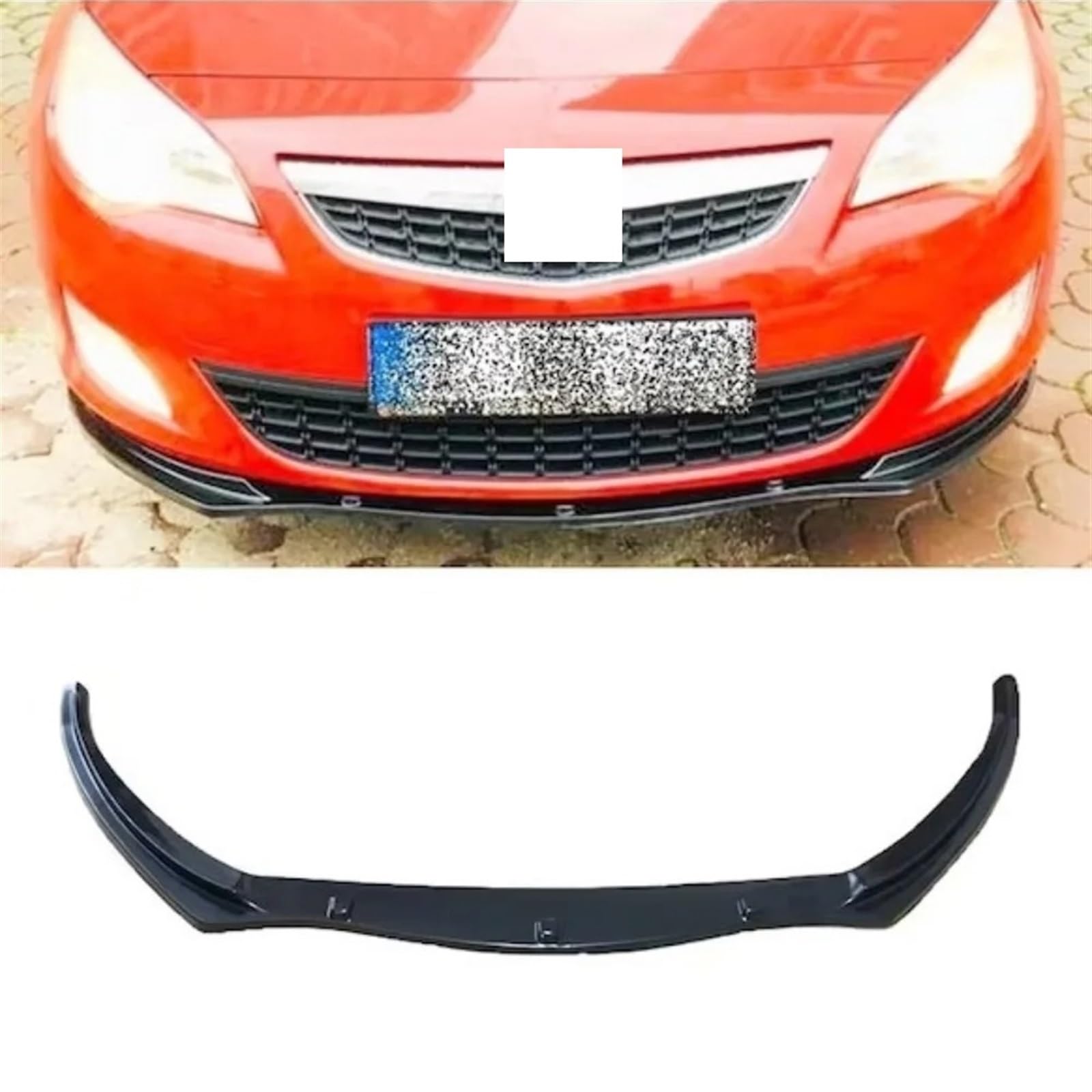 Auto Voorbumper Lip voor OPEL Astra J(4door)2009-2015,Krasbestendig Spoiler Chin Splitter Canard Lip Body Kit Protector Accessoires,B6-Carbon Fiber Green