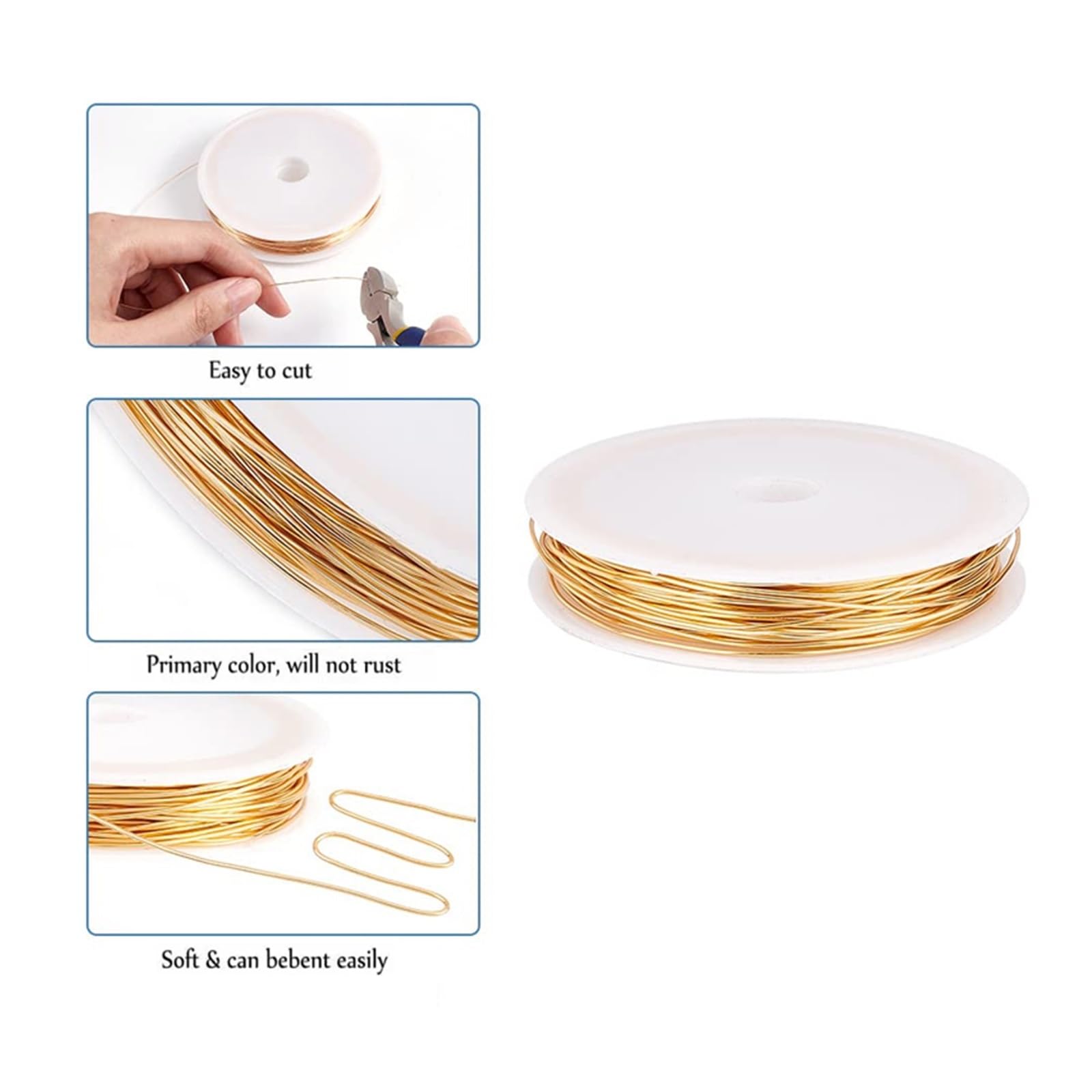 Filo di rame 1 Lunghezza rotolo m-100 m Filo di ottone 0, mm,2,3,4,5,6,7,8(2.5mm 5m)