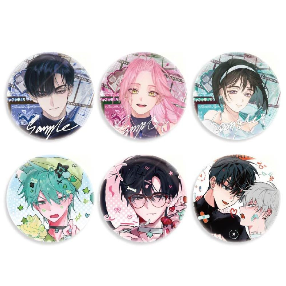 AlienStages Badges 6pcs set Cute Till & Ivan Figure Brooch Pin Backpack Decor Accessories AlienStages Fans Collection