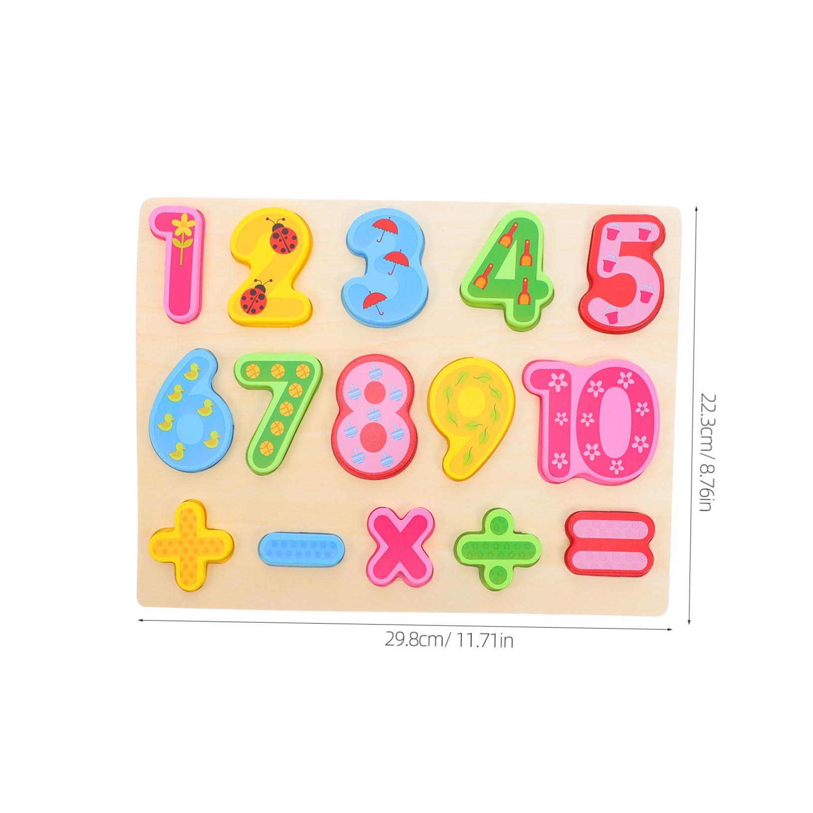3 Piezas Puzzle de Madera Montessori para Aprendizaje de Alfabeto Números Arábigos y Formas Juguete Educativo para Desarrollo de Habilidades Motoras y Coordinación Visual