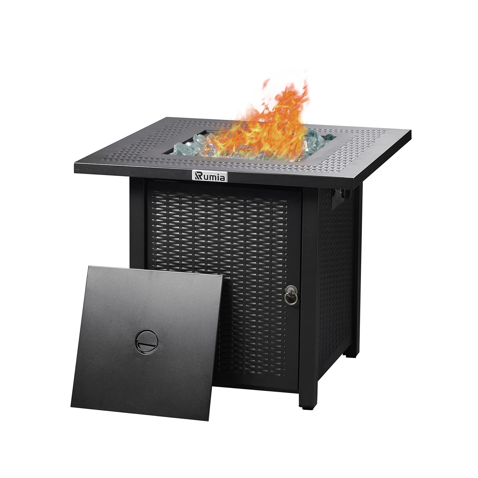 Buy 28" Propane Fire Pit Table, Rumia Fire Pit Table with AutoIgnition