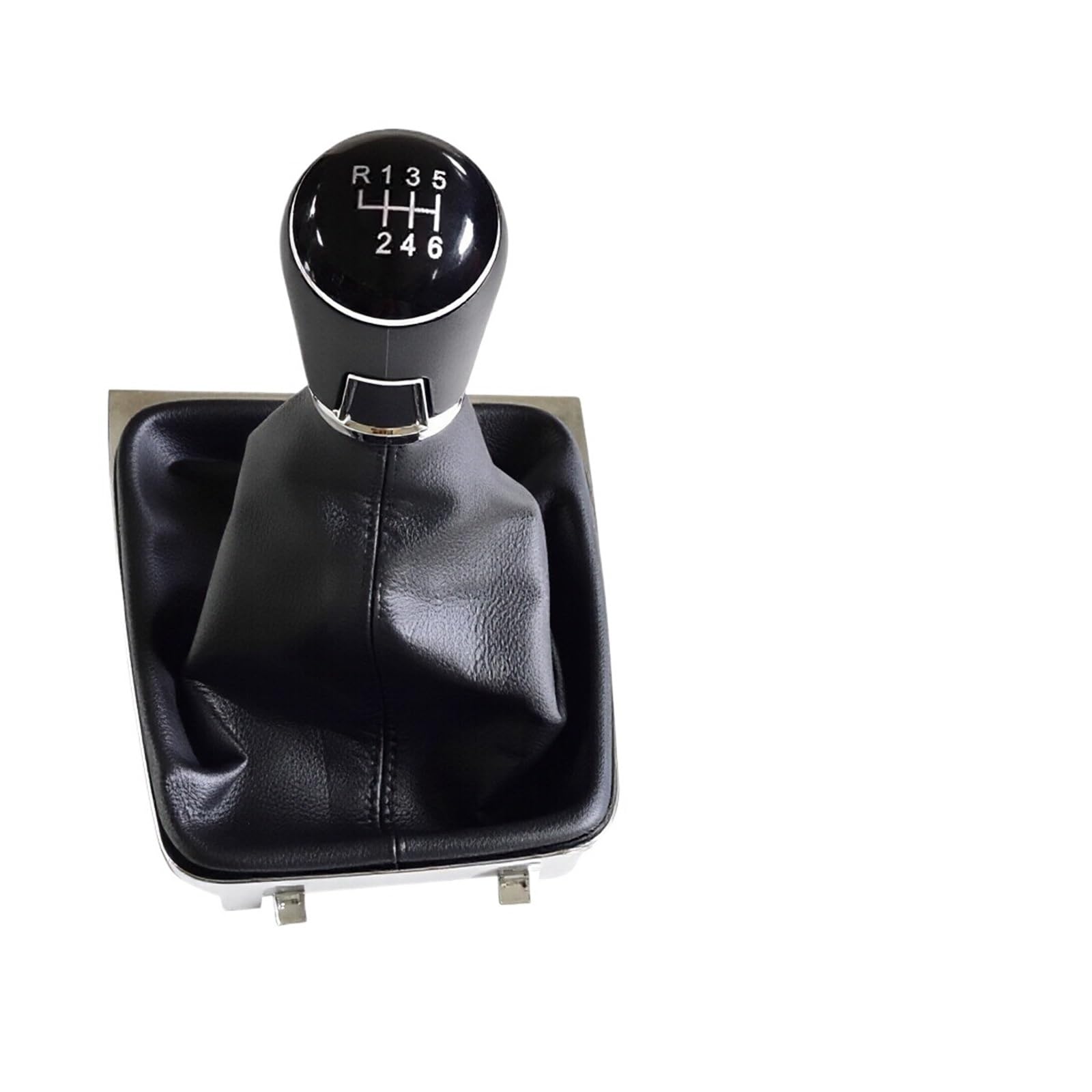Qmtvfsrh 6 Speed Car Gear Shift Knob 5/ Gear Shift Knob With Gaiter Boot 12Mm For Golf Mk7 Gti Gtd 2013-2018 Lhd Manual Shifter Leather(6 Speed)