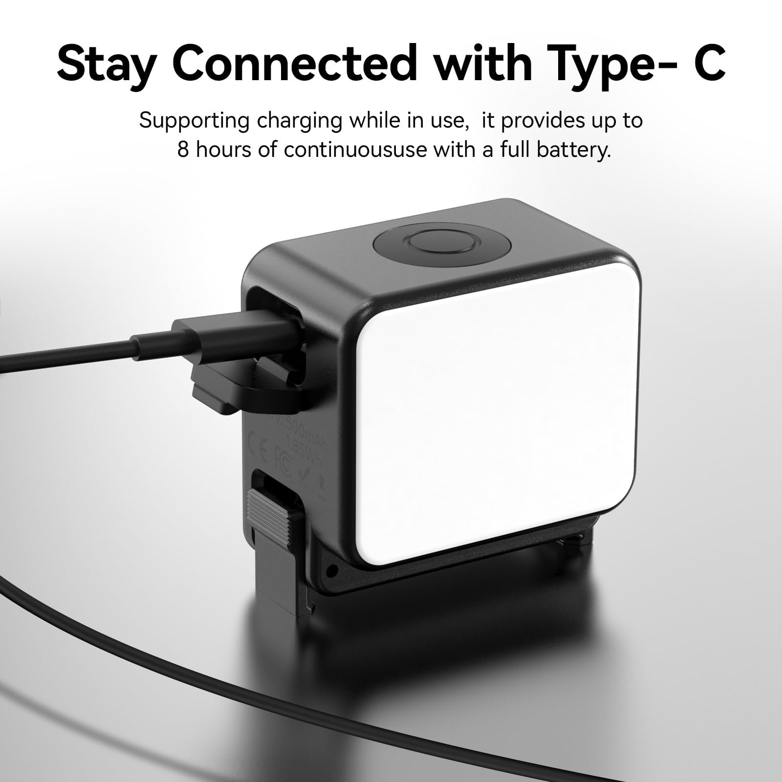 ULANZI LM18 Vlogging Light Mini LED Action Camera Video Luce Fotografia Magnetica Illuminazione per DJI Osmo Action 3/4/5 Pro Camera Cage Accessori