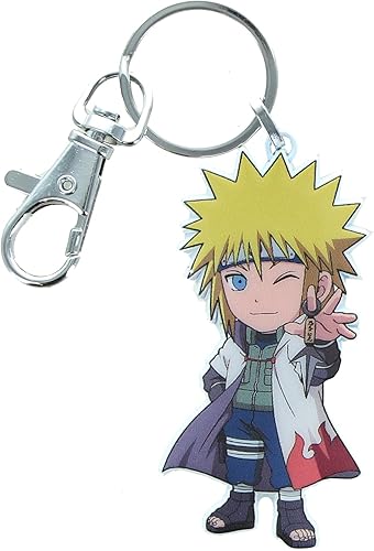 Naruto Chibi Minato - Llavero con licencia oficial de la figura de anime original "Naruto" The Young Ninja Chibi Minato