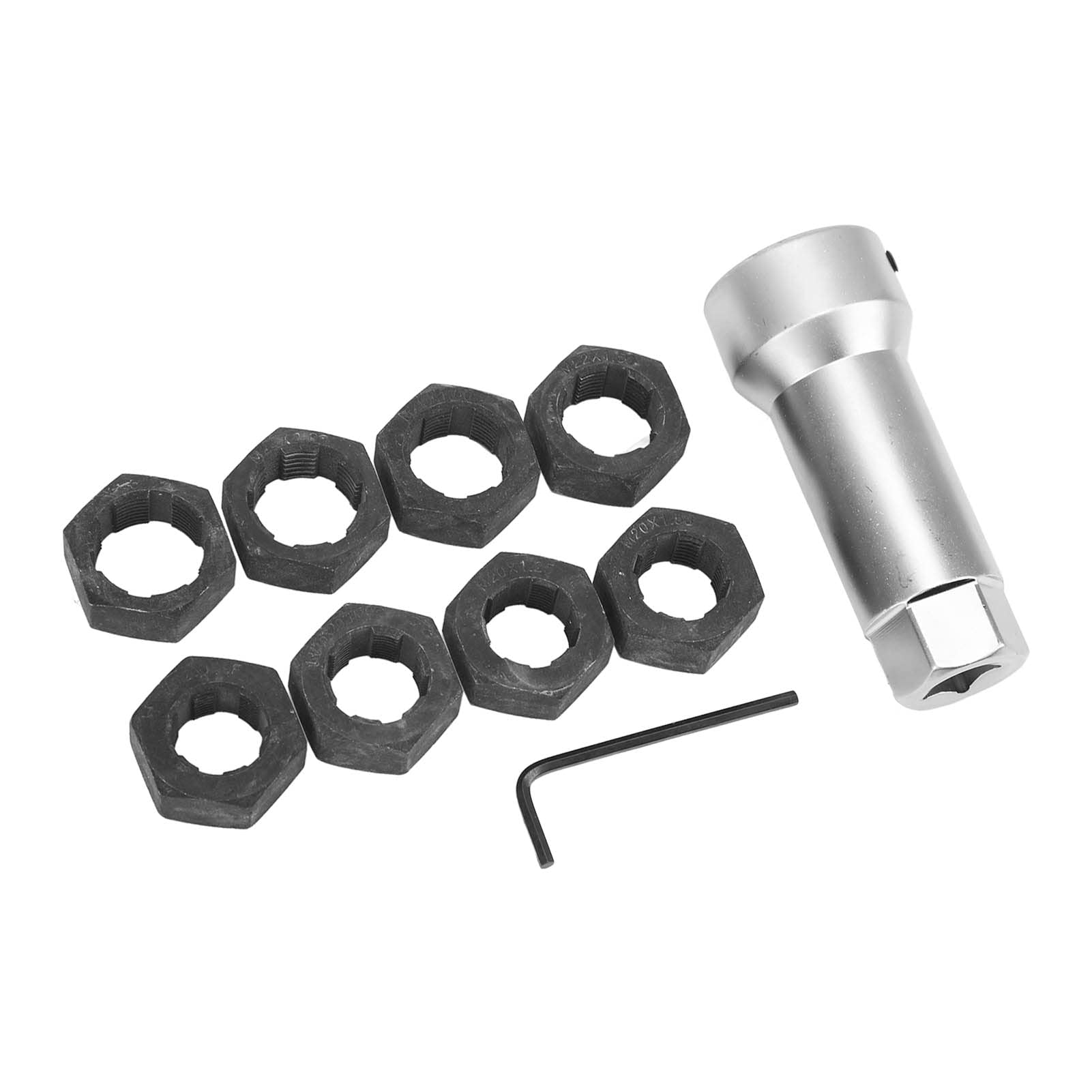 Yosoo Health Gear 10 szt. Zestaw do Gwintowania Wrzeciona Osi, Zestaw Narzędzi do Gwintowania Stali Stopowej Naprawy i Renowacji Gwintów M20 M22 M24 dla Większości Pojazdów