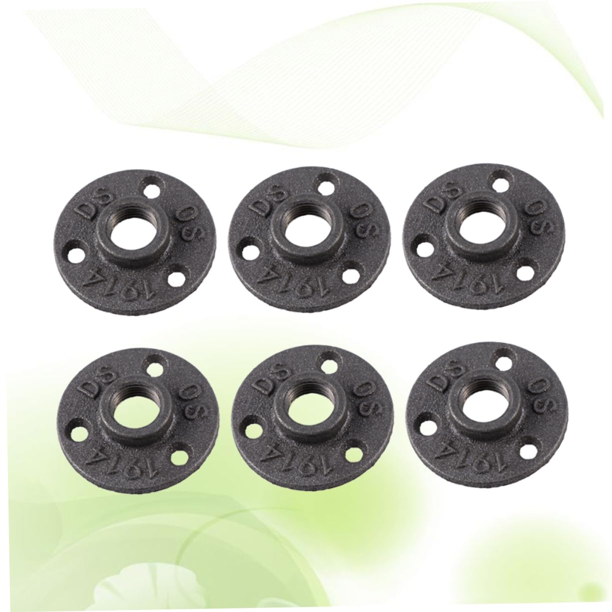 Angoily 12pcs Office Decore The Office Decor Industrial Furniture Decor for Home Curtain Track Clothes Hangers Coathangers Interior Design Clothes-rack Floor Flange Open Teeth Base