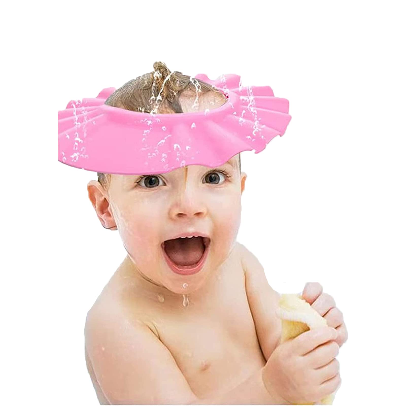 3 Pezzi Cappello Doccia Bambini, Doccia Cap per Bambino, cuffie per la doccia regolabili per impedire all'acqua di fluire verso gli occhi e il viso