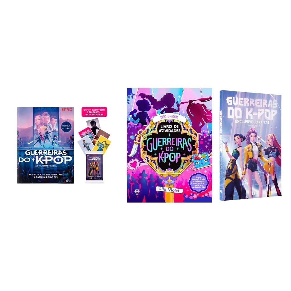 Kit Livro ilustrado + 10 Envelopes + Guerreiras + Guerreiras do K-Pop