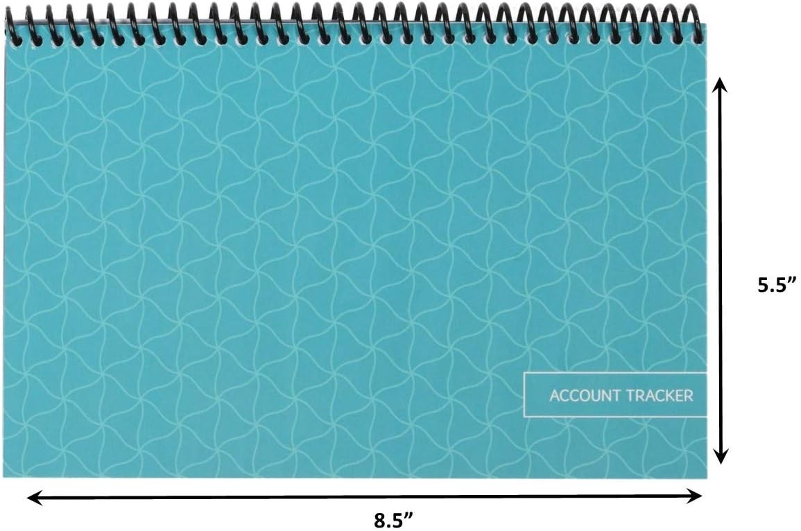 The Superior Check and Debit Card Register W I D E Edition - Teal : Office Products