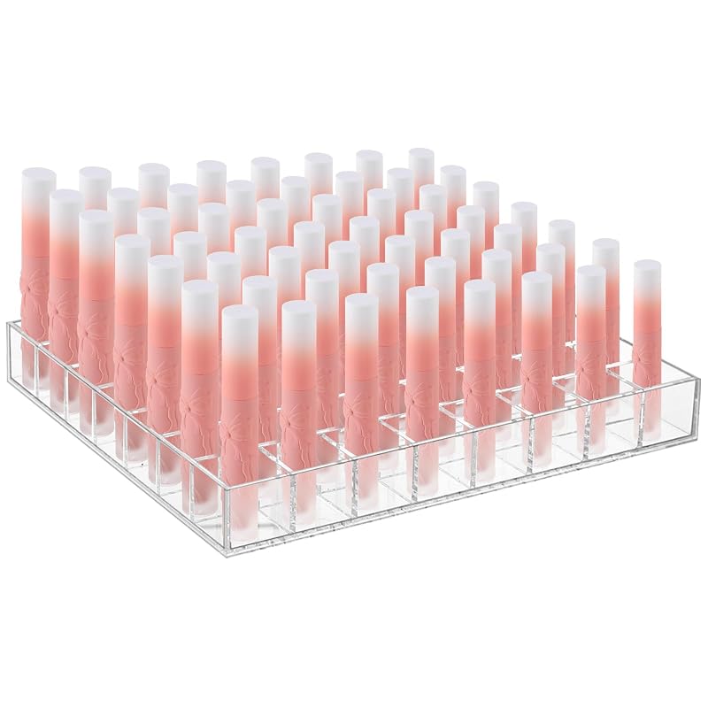 Mumufy Organizador de Batons em Acrílico Transparente com 56 Compartimentos