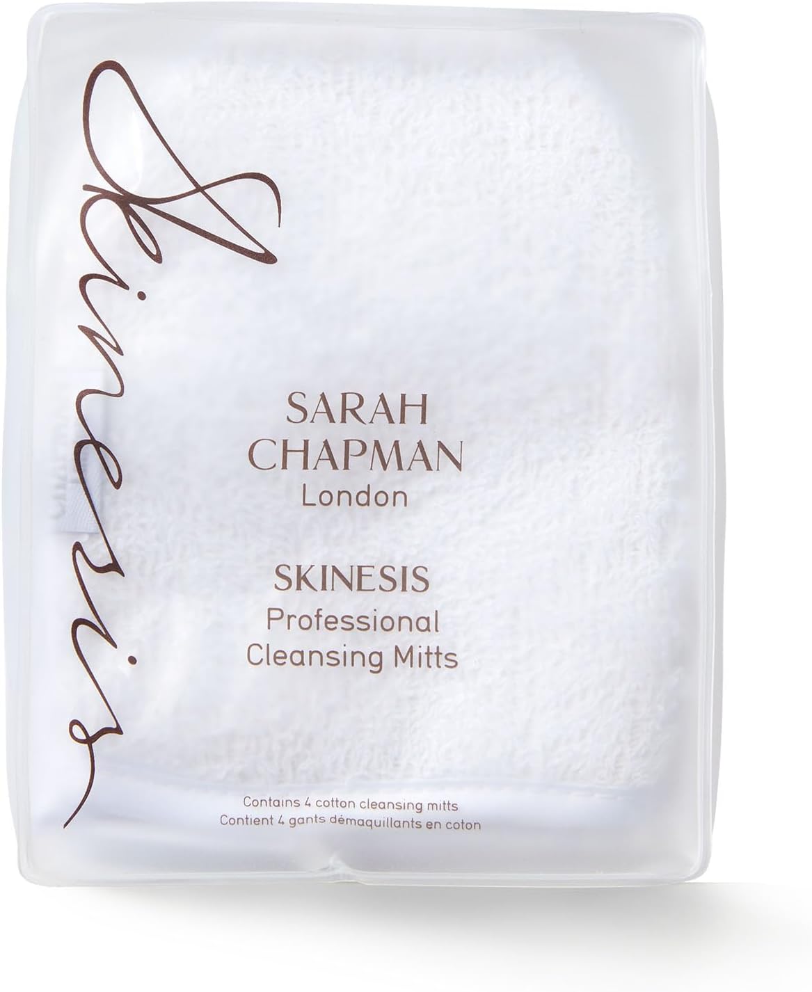 Skinesis Professional Cleansing Mitts, Dual Sided Mitts, Pack of 4
