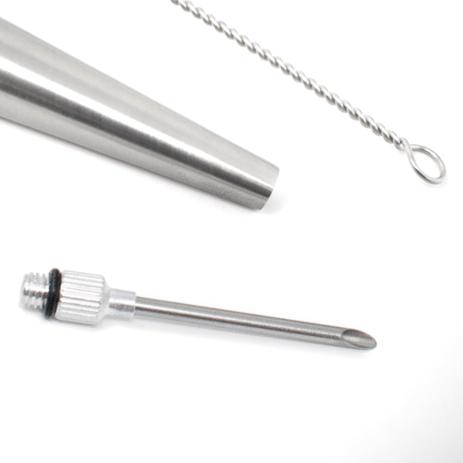 Norpro Deluxe Stainless Steel Baster with Injector and Cleaning Brush 11" x 2" x 2"
