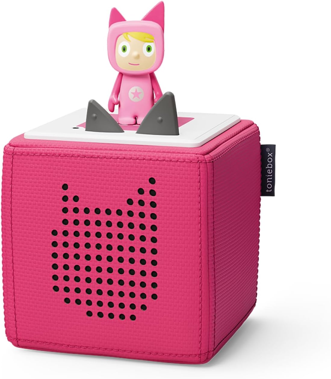 Toniebox Starter Set Including 1 Creative Figure, Audio Player for Audiobooks and Songs for Children, Easy to Use Wireless Music Box or Speaker, 7 Hours Battery, Pink