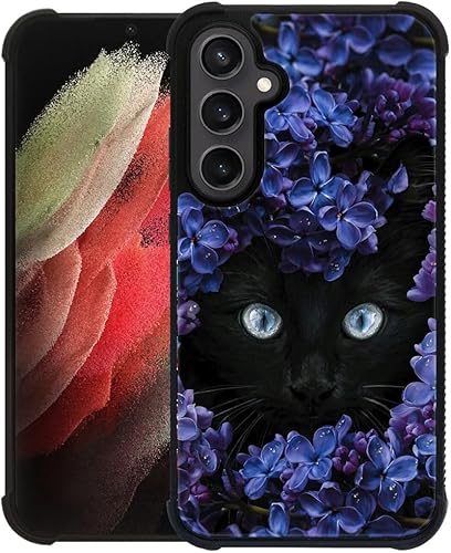 CARLOCA Funda compatible con Samsung Galaxy S24 Plus, diseño de gato Mumbai Clivia negro, ultra protección, a prueba de golpes, silicona suave, TPU disponible en Yaxa Venezuela