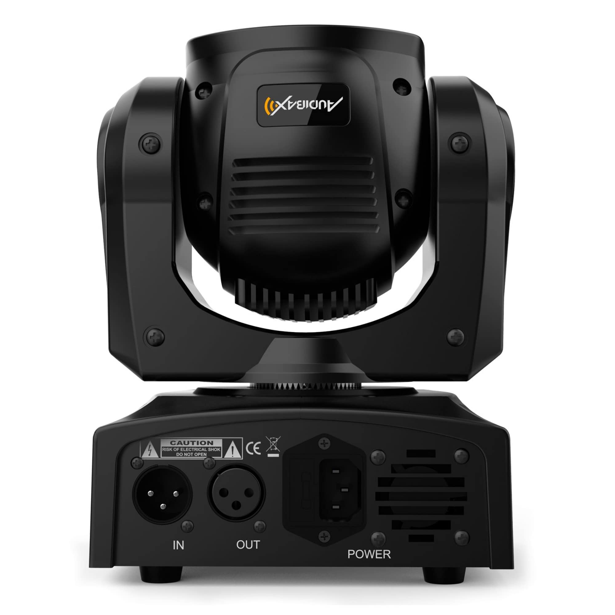 Audibax Oregon 60 - Cabeza Móvil para Discoteca con Anillo LED - Luces DJ - Foco Profesional Móvil - Equipado con LED de 60W Que Genera Mezclas RGBW - Flash para Discoteca