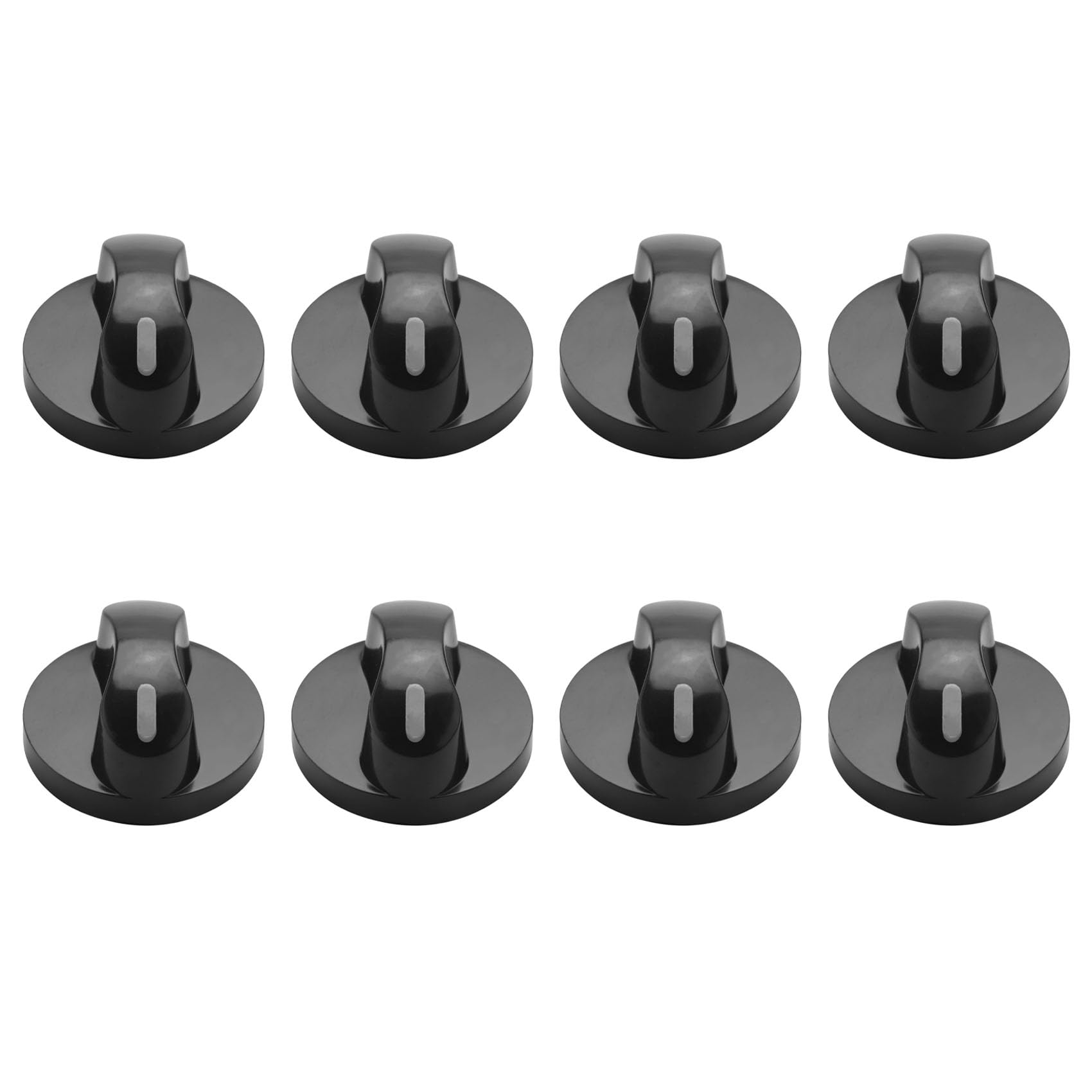 Hndhbfgrt 8X Plastic Kitchen Gas Stove Stove Oven Control Rotary Knob Black