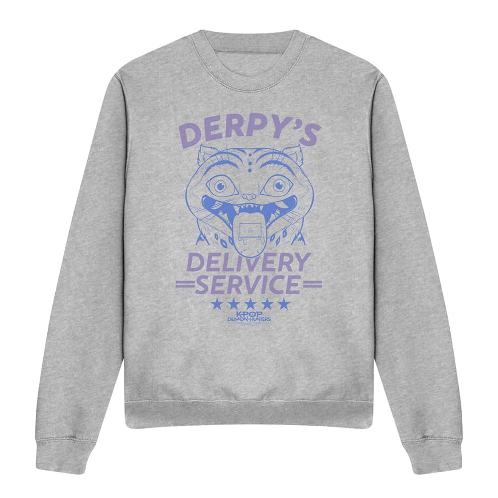 Netflix Kpop Demon Hunters Sweatshirt - Athletic Heather - XL