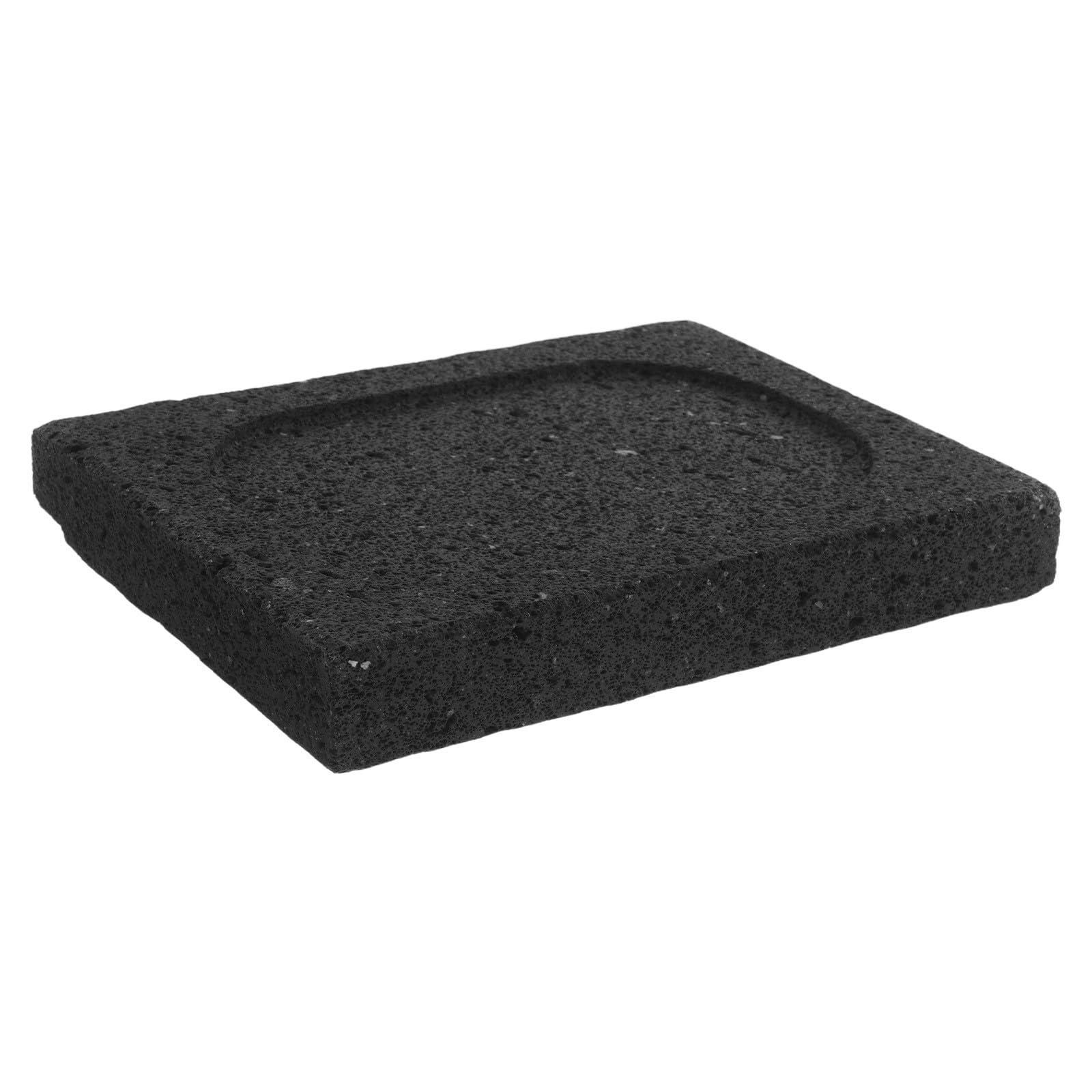 ibasenice Piastra in Pietra Lavica per Barbecue Coreano Nonstick Senza Fumo, Piastra di Pietra Volcanica Nera per Grigliate Indoor e Outdoor, per Carne e Verdure