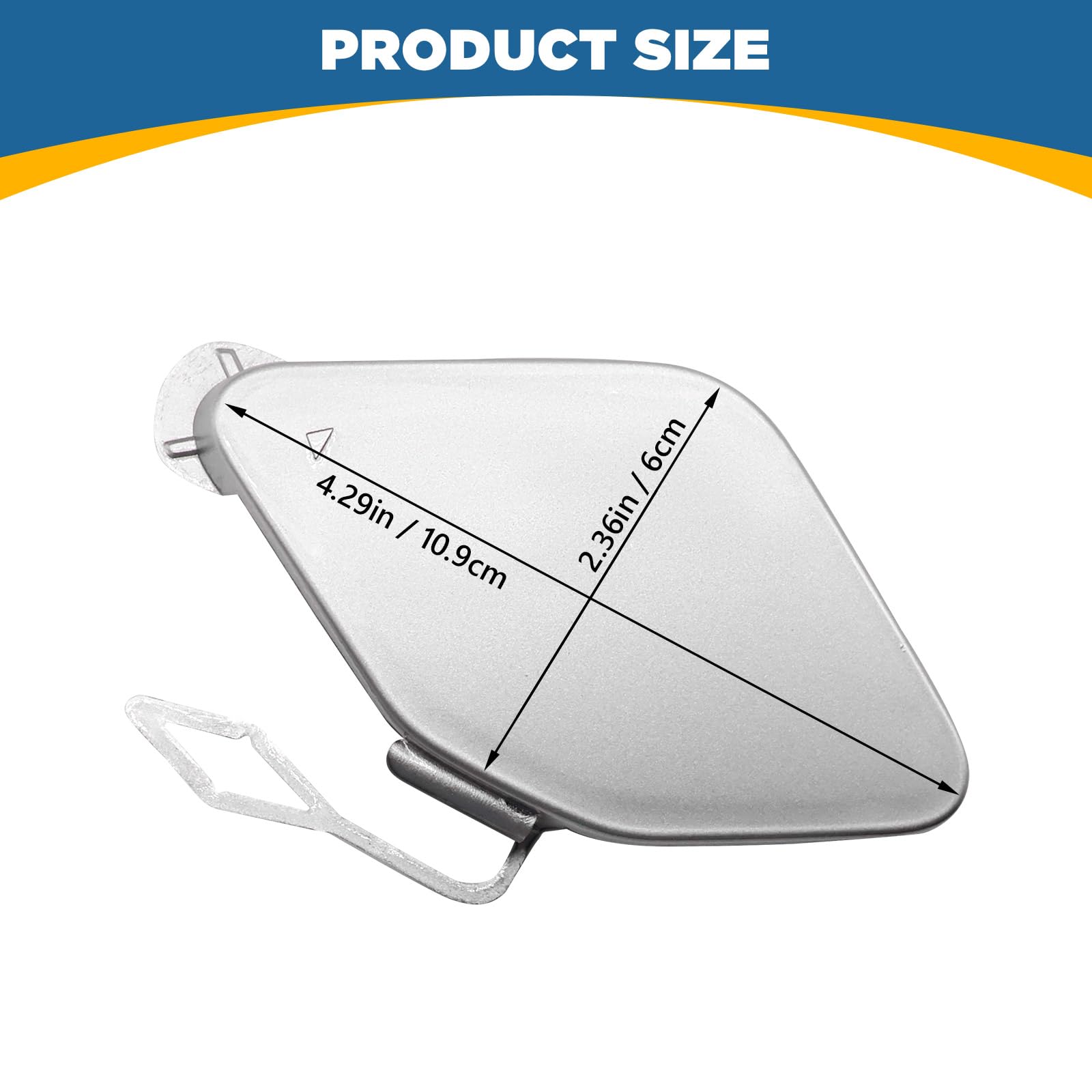 Car Front Bumper Tow Hook Cover Compatible With BMW 3 G20 G21 M-Sport 2018 2019 2020 2021 2022 Trailer Cover Cap 51118099893 Small Lid Towing Eye Cap