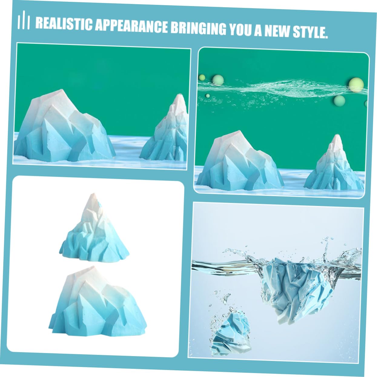 Alipis 6sätze Floeberg Aquarium Dekoration Teiliges Eisberg Ornament Für Fischbehälter Harmonische Unterwasserlandschaft Stabil Und Vielseitig Einsetzbar