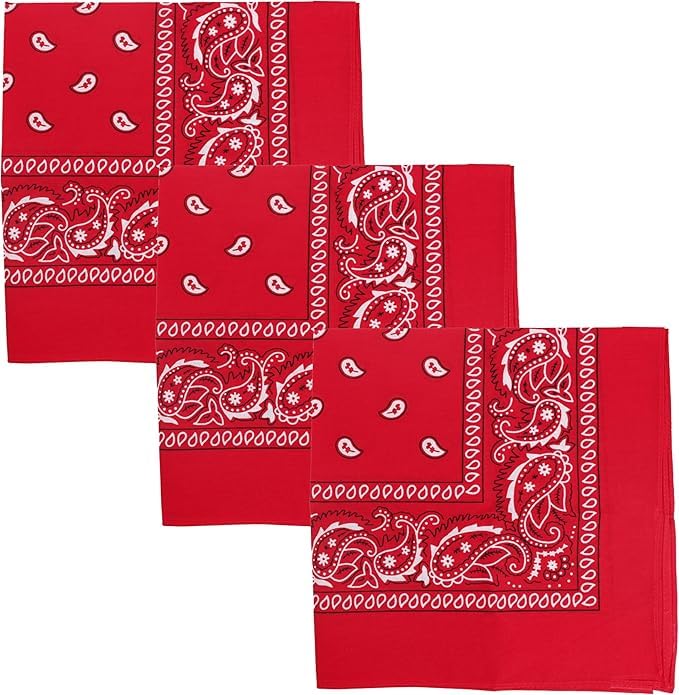 Image of SPIN CART Soft Breathable Cotton Paisley Bandana Handkerchief For Hair Head Bike For Men & Women