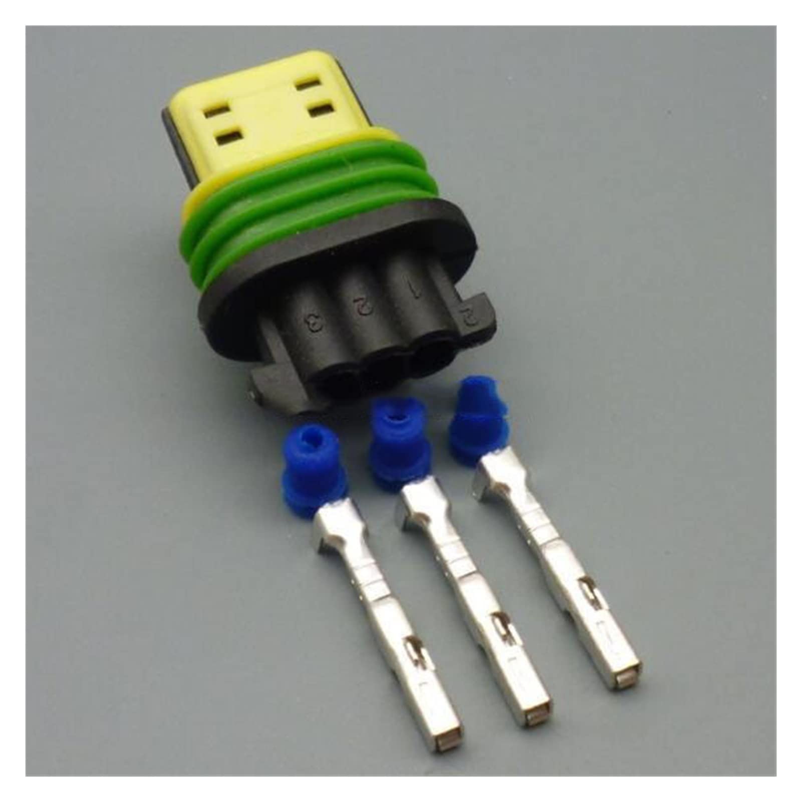 5sets 3 pines 1.5 mm Auto plástico Impermeable Arnés Conector Cable femenino(100sets)