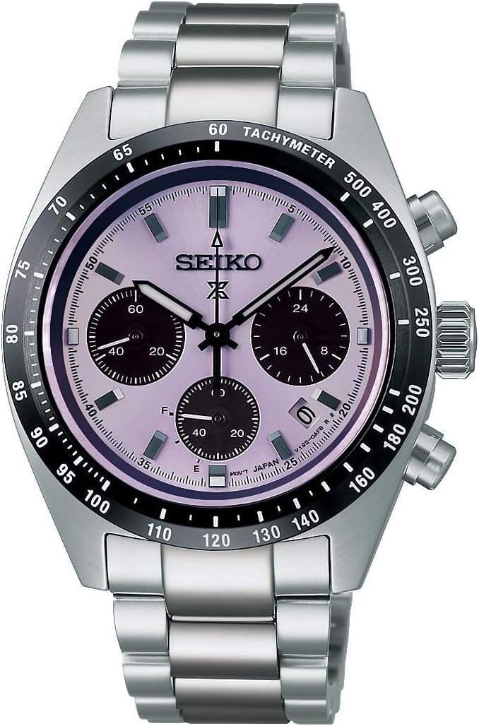 Seiko Prospex SSC955P1 Sport Chronograph, Purple Dial, Round