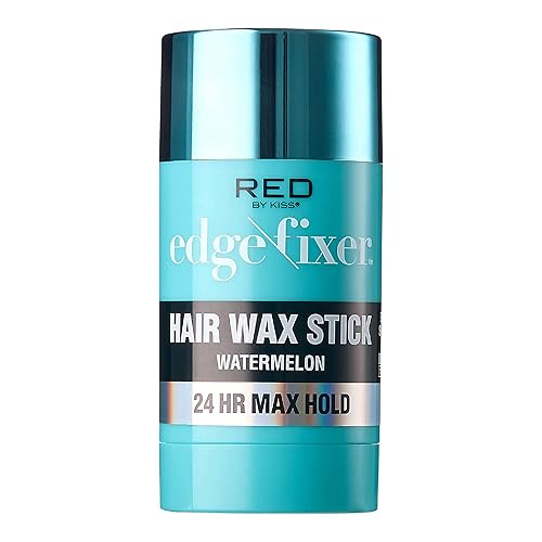 Red by Kiss Barra de cera para el cabello, 24 horas Max Hold Edge Fixer Control Pomada antiadherente, no grasa sin escamas sin escamas (sandía)