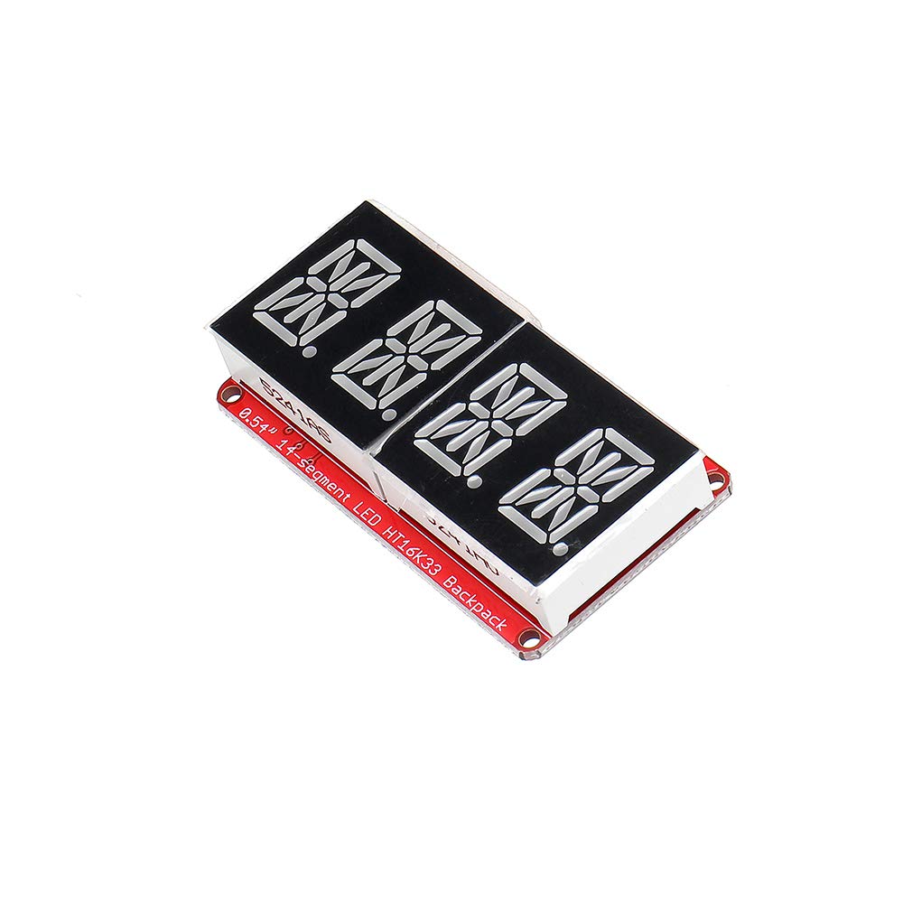 BliliDIY 5Pcs 4-Bit Pozidriv 0.54 Pouce 14 Segments LED Module De Tube Numérique Rouge Et Orange I2C Contrôle 2-Ligne Contrôle LED Affichage Module D'Écran