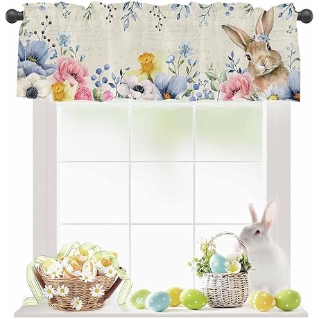 Charming Easter Valance: Festive Window Accents for Spring