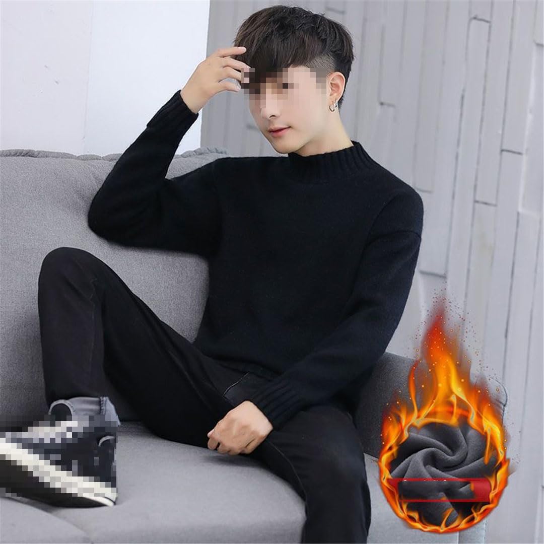 Maglione da uomo a collo alto per maglieria maglioni casual