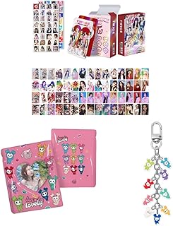 Comprar ZRHMCJEN K-Pop Set 60Pcs Photocards Postales, 64Pcs Pegatinas, Album Carpeta Libro, Llavero Keychain/Twice