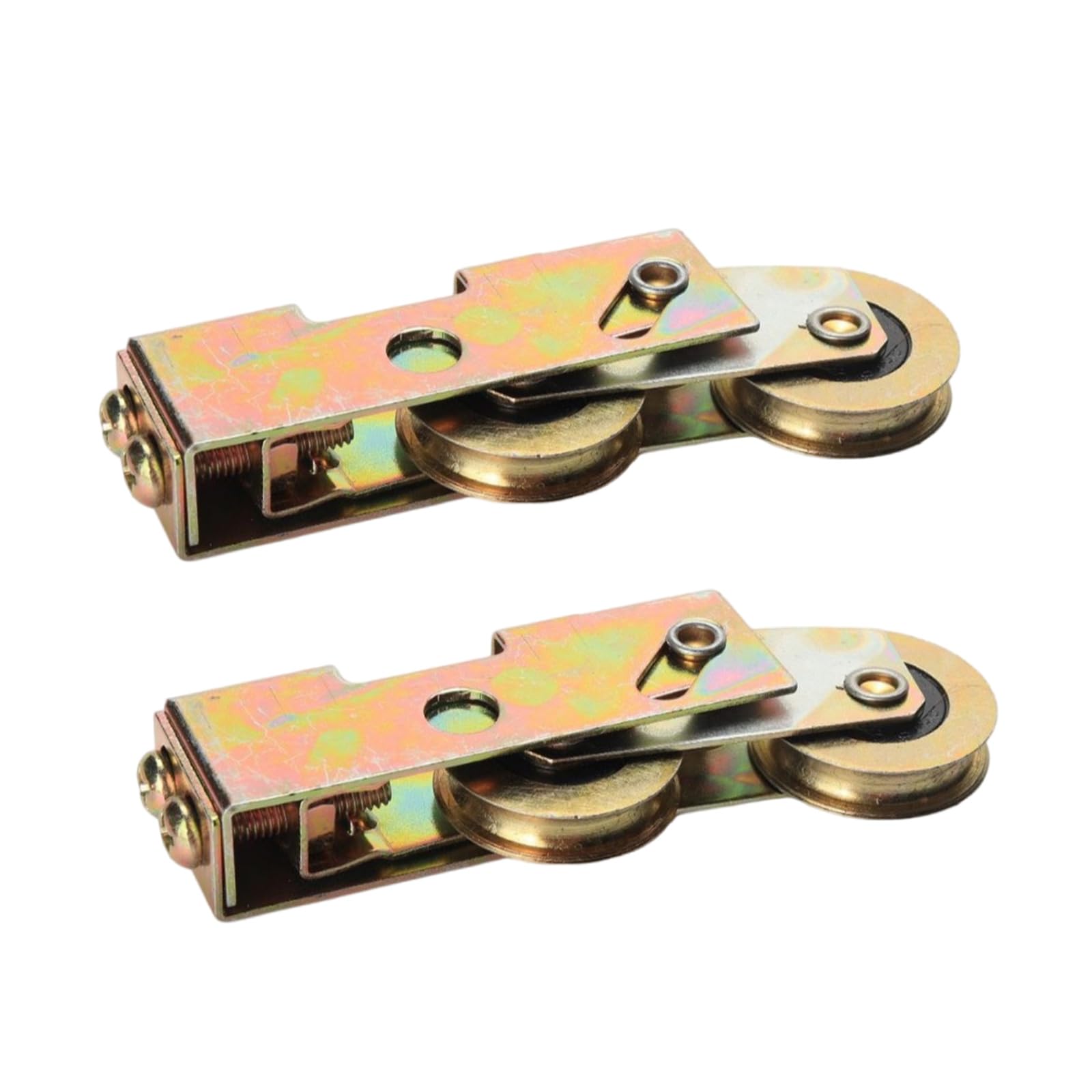 Rgybao Multicolor 2Pcs Ball Bearing Rear Sliding Door Wheel Replacement Adjustable Bearing Wheel For Wardrobe Glass Door Enduring Ball Rear Sliding Replacement