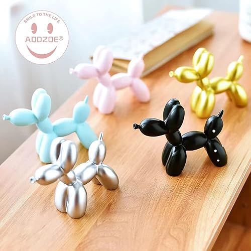 Miniatura 7 de Escultura de perro con globo de resina, miniestatua creativa de 4 pulgadas con forma de animal, estatua artística en forma de perro, decoración
