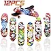 HEHALL Finger Skateboards Finger Boards for Kids Finger Toys Pack Finger Skater 12pcs Creative Fingertips Movement
