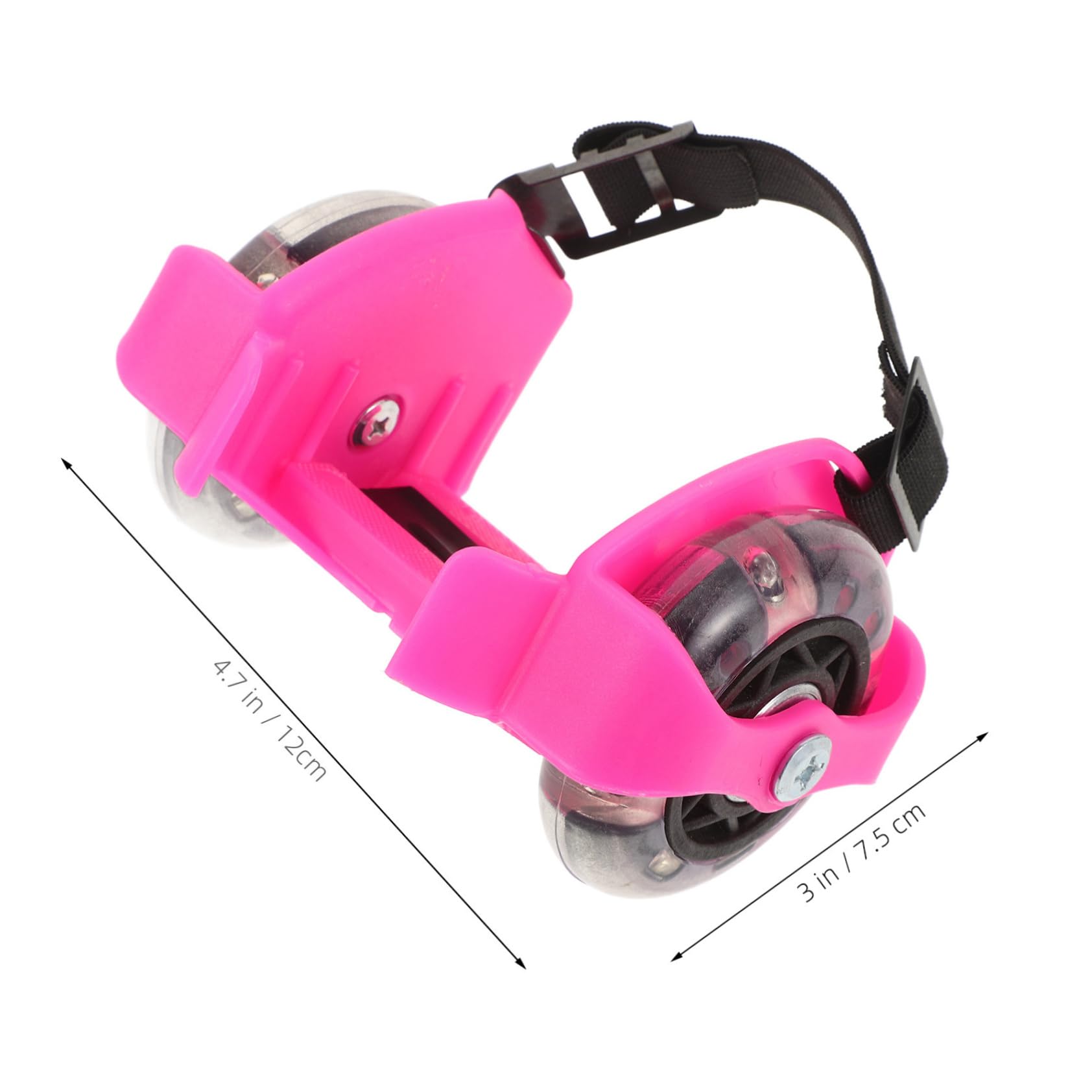 ifundom 2 Pares de Patines Ajustables Cómodos y Resistentes de PVC Ruedas Luminosas para Niños y Adultos para Exteriores