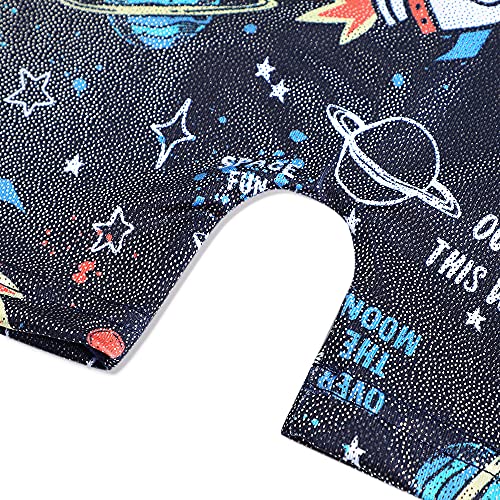 Image of HOZIY Girls Gymnastics Leotards for Kids Tumbling Outfits Biketard Sparkle Adorable Pattern