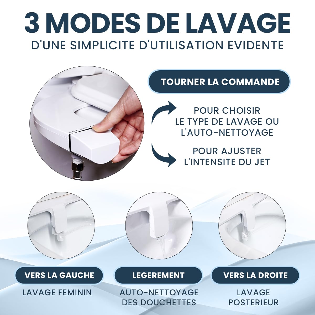 toilette japonaise avec autonettoyage douchette wc+ BIDET PORTABLE INCLUS- MARQUE FRANCAISE SPECIALISEE WC JAPONAIS-bidet wc japonais adaptable- pression eau réglable sans electricite